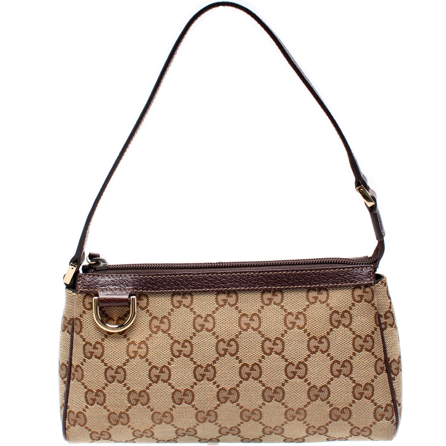 154750 GG Canvas D Ring Cosmetic Case