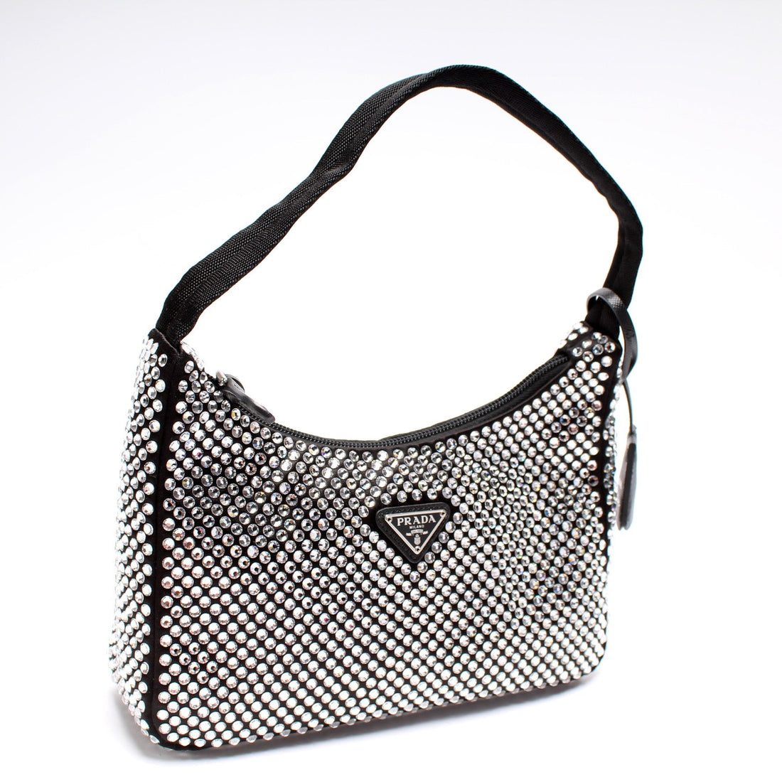 1BC515 Satin Crystal Re-Edition 2000 Mini Bag