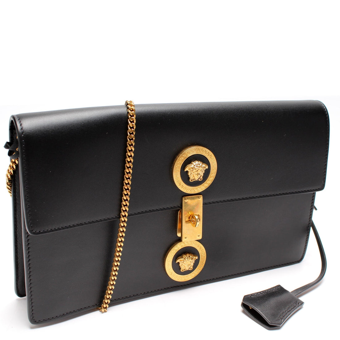 Medusa Padlock Clutch On Chain