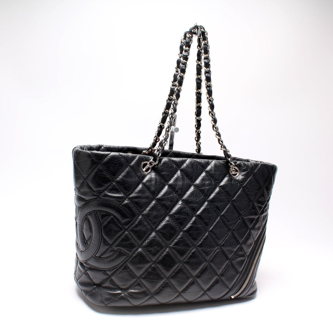 Cotton Club Ligne Aged Calfskin Tote 11M