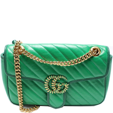 443497 Marmont Torchon Shoulder Small Flap