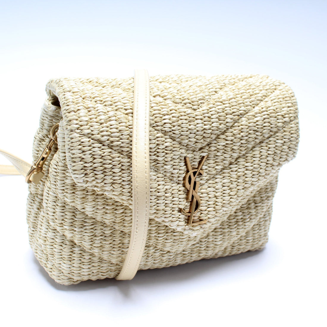 Loulou Satchel Toy Crossbody Raffia 467072