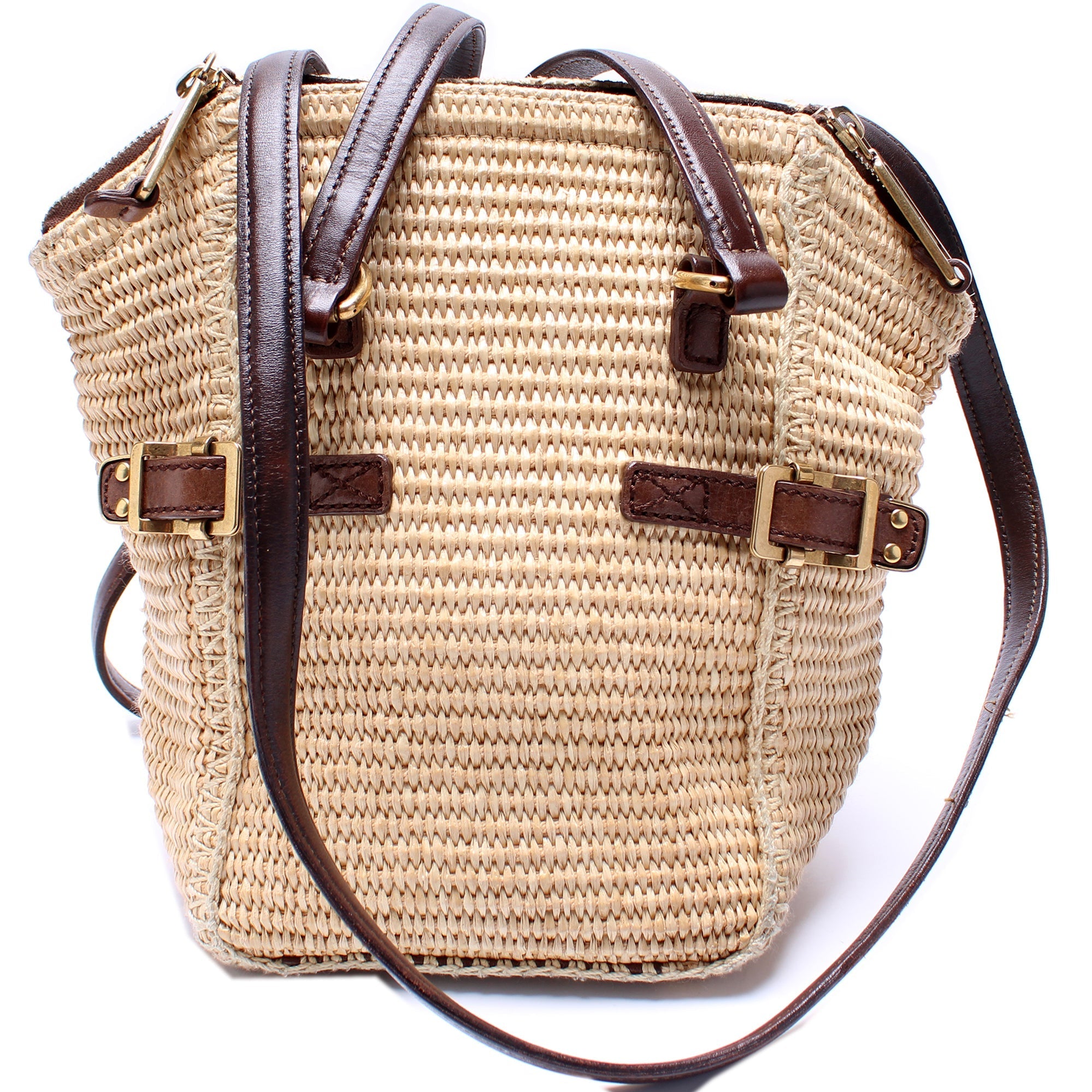 172641 Raffia Downtown Small Shoulder Bag
