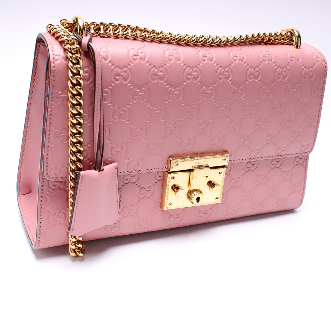 409486 Padlock GG Leather Medium