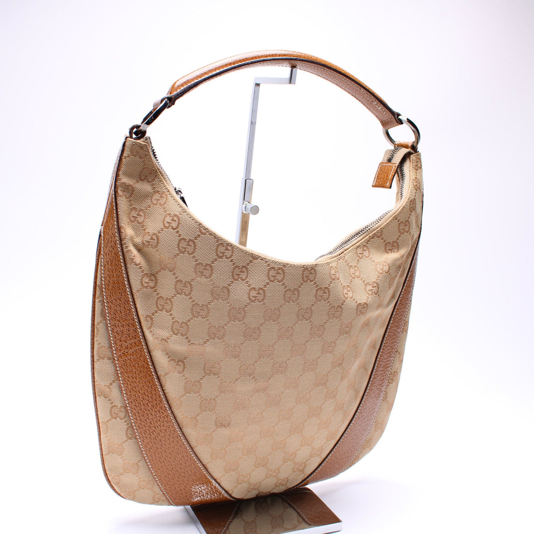 124357 GG Canvas Hobo Bag