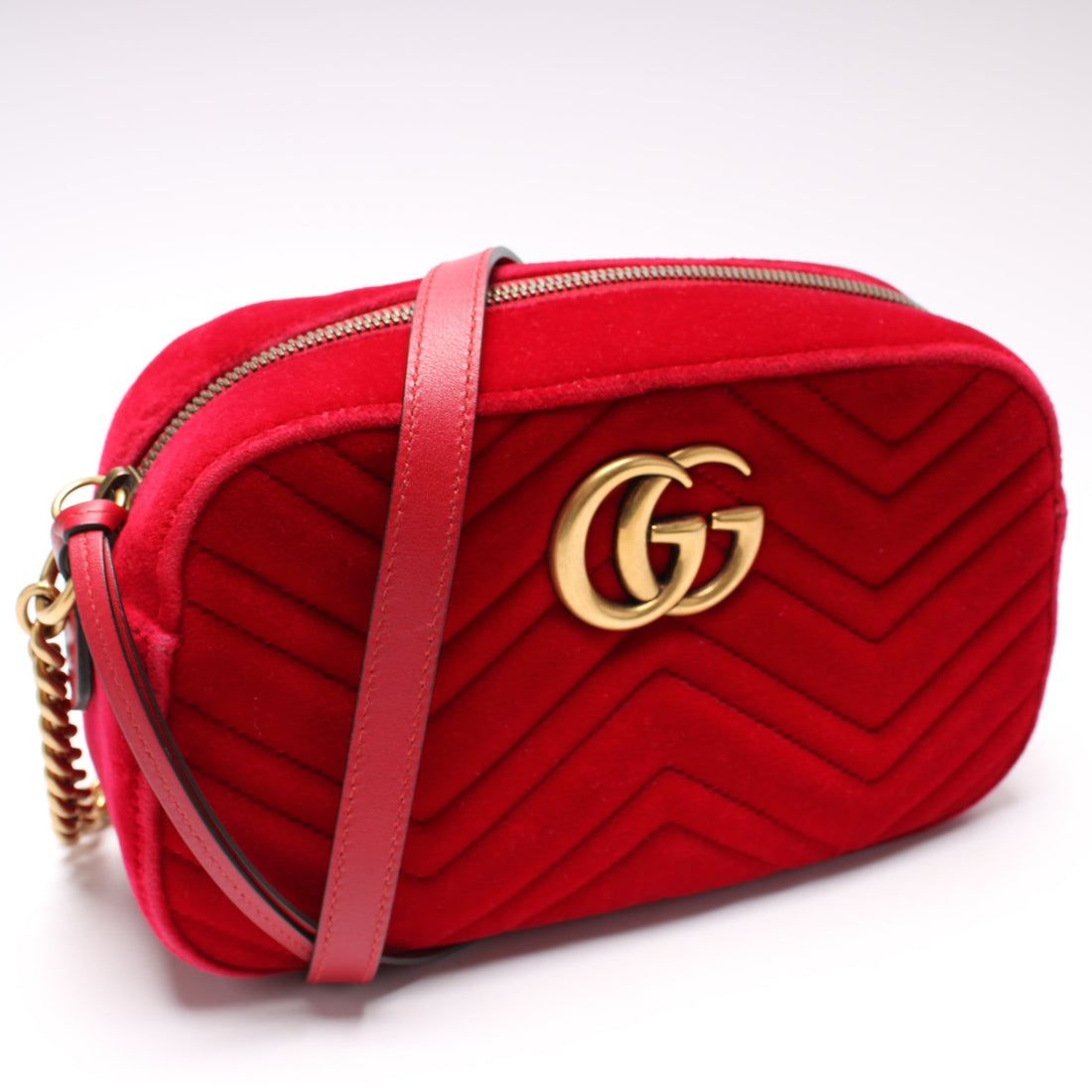 447632 Marmont Small Velvet Camera Bag