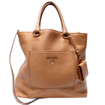 1BG049 Vitello Daino Pocket Tote