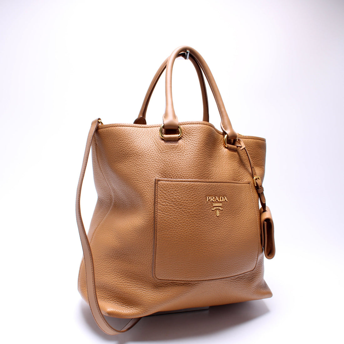 1BG049 Vitello Daino Pocket Tote