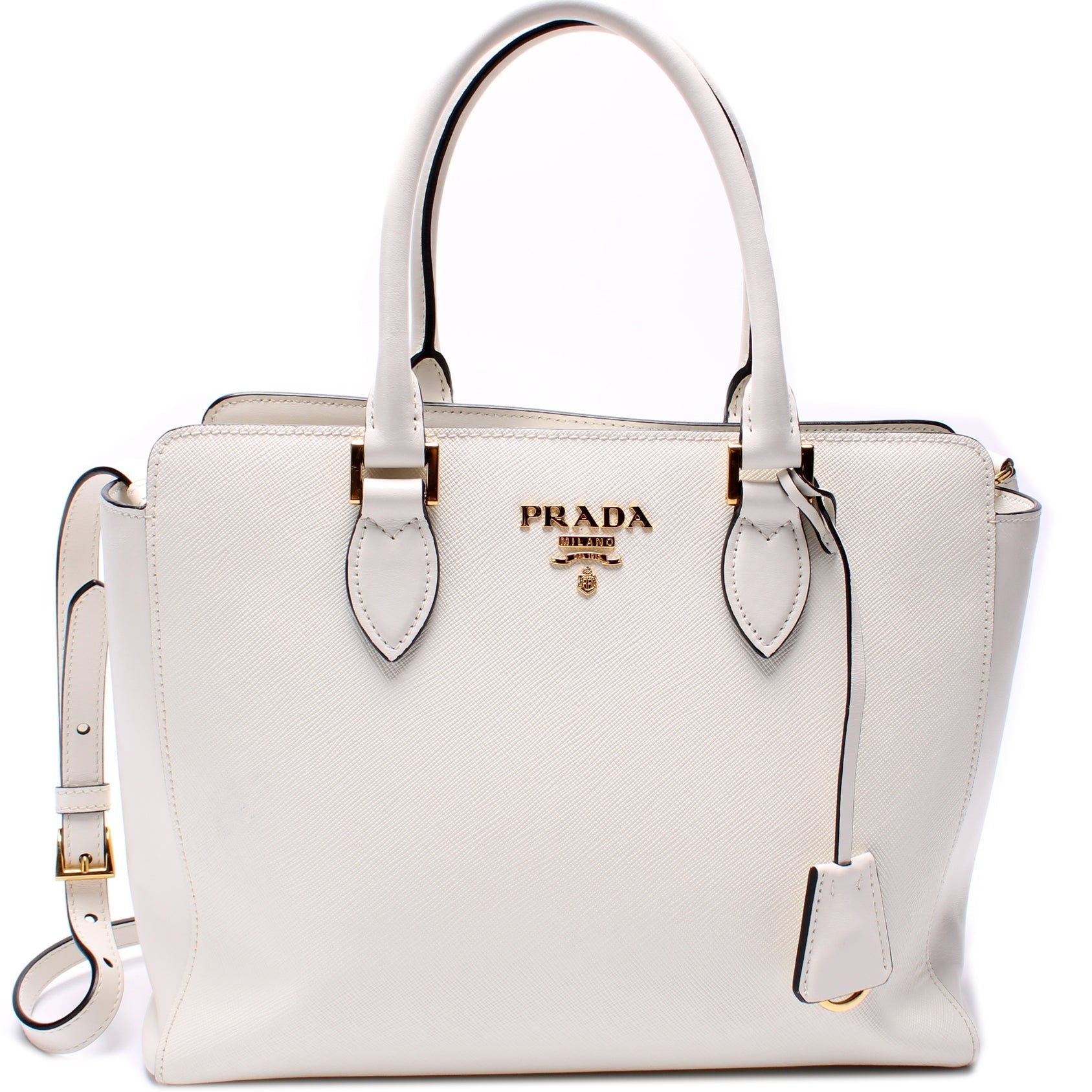 1BA189 Saffiano Calfskin Top Handle Bag