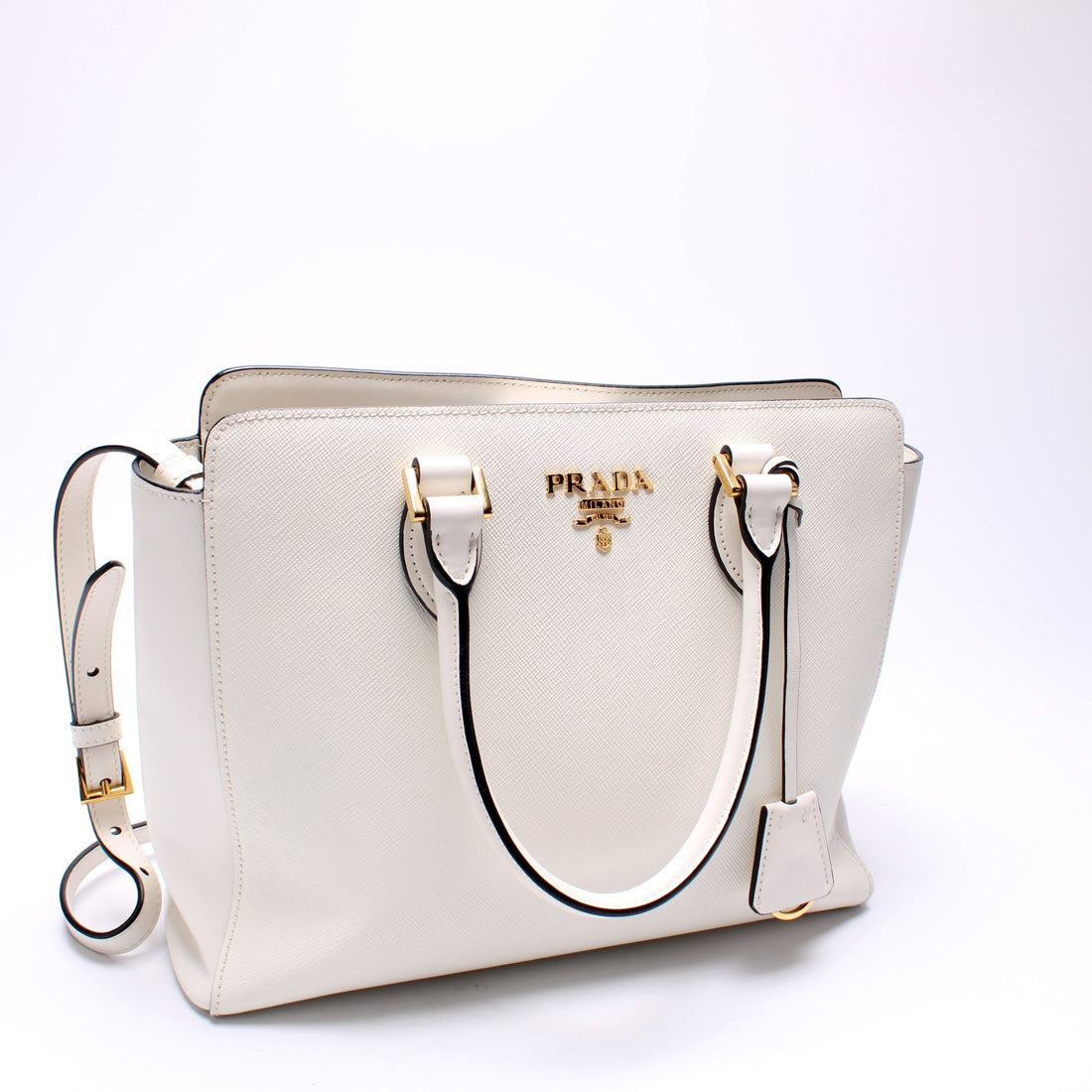 1BA189 Saffiano Calfskin Top Handle Bag