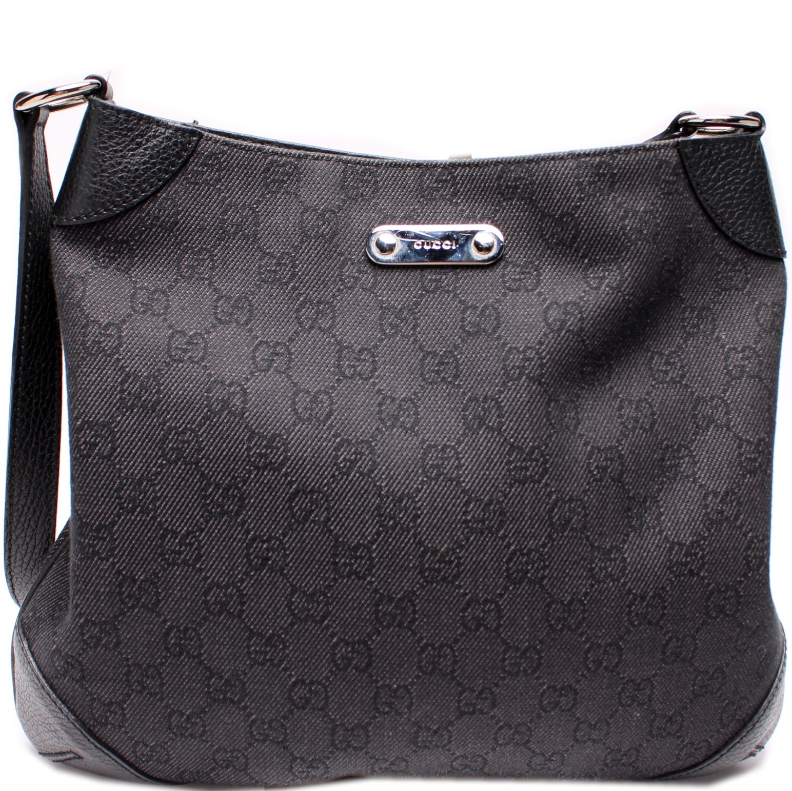 196140 GG Canvas Shoulder Bag