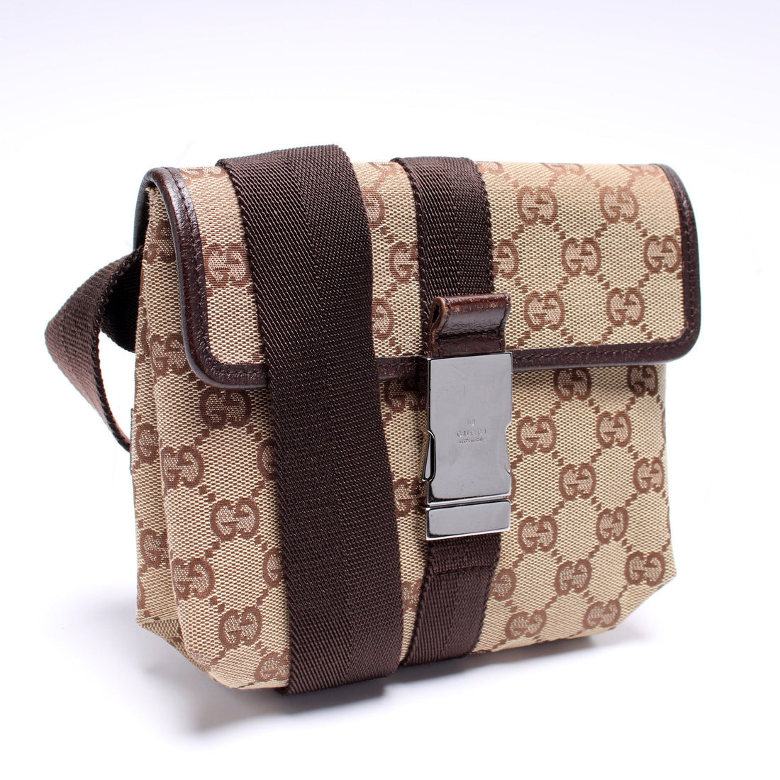 131236 GG Canvas Small Buckle Belt Bag