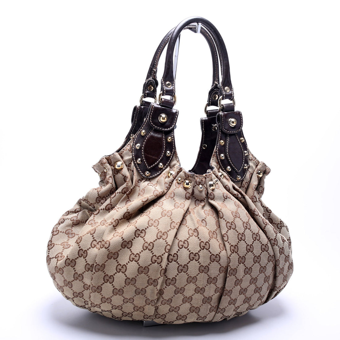 203624 GG Canvas Studded Pelham Medium