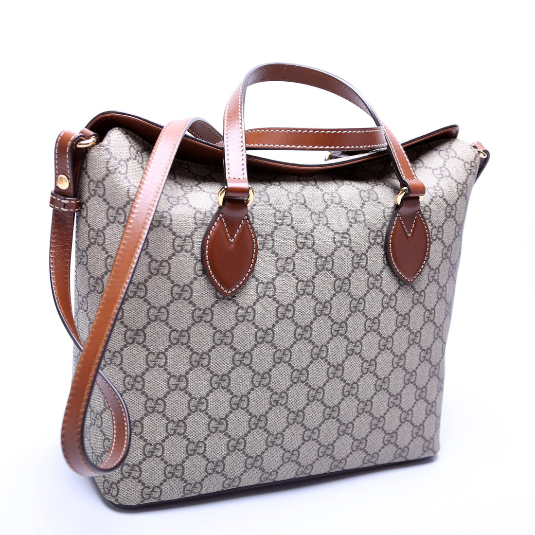 429147 GG Canvas Fold Over Tote