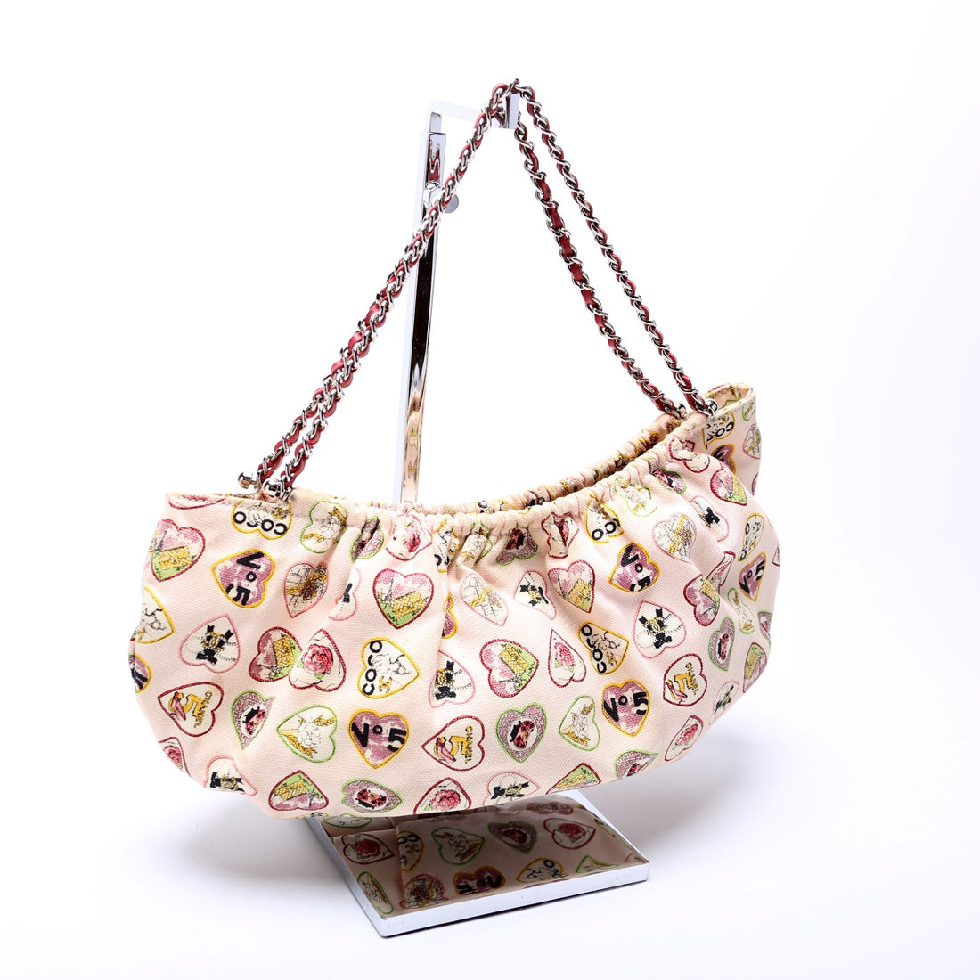 Coco Hearts Canvas Shoulder Bag 10M