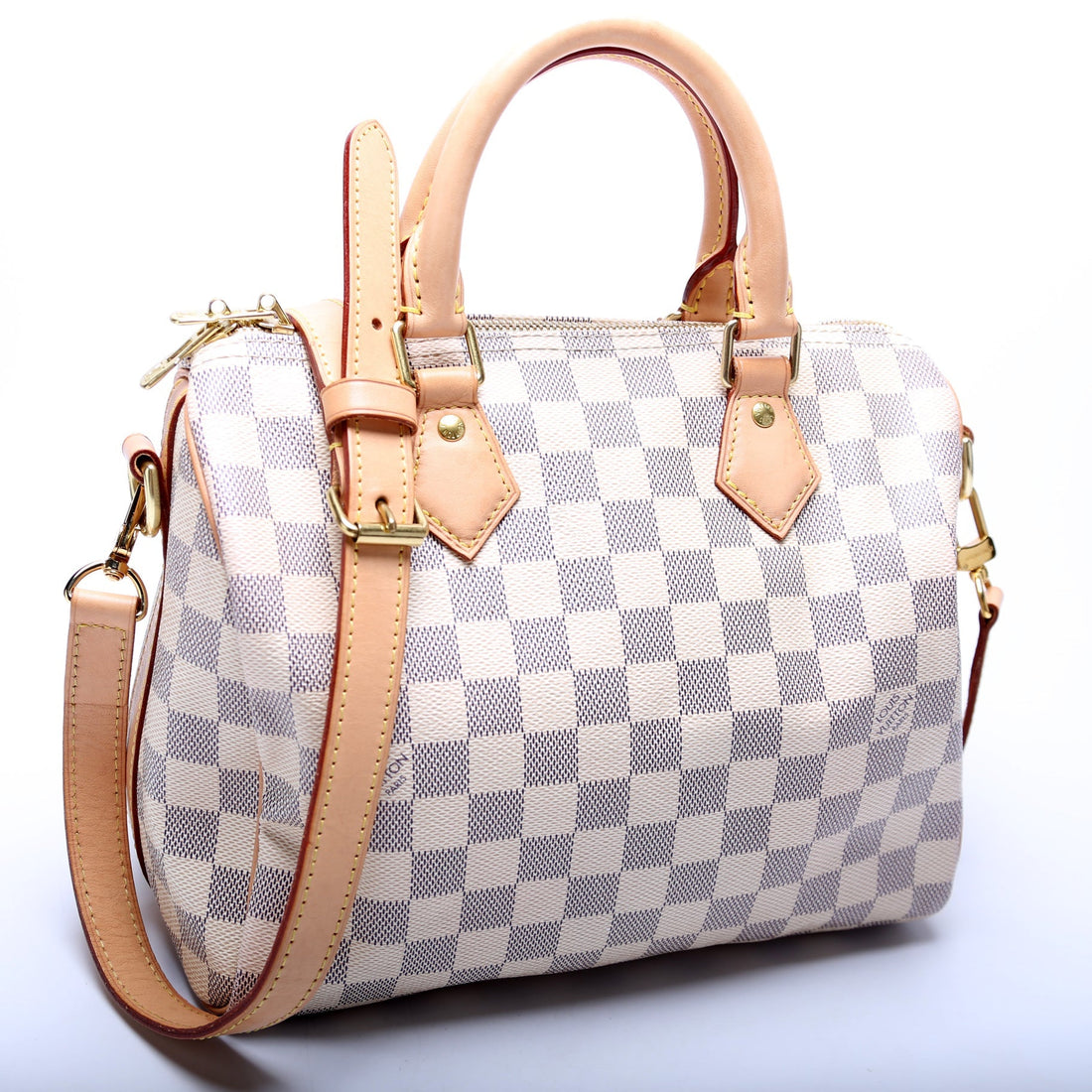 Speedy 25 Bandouliere Damier Azur