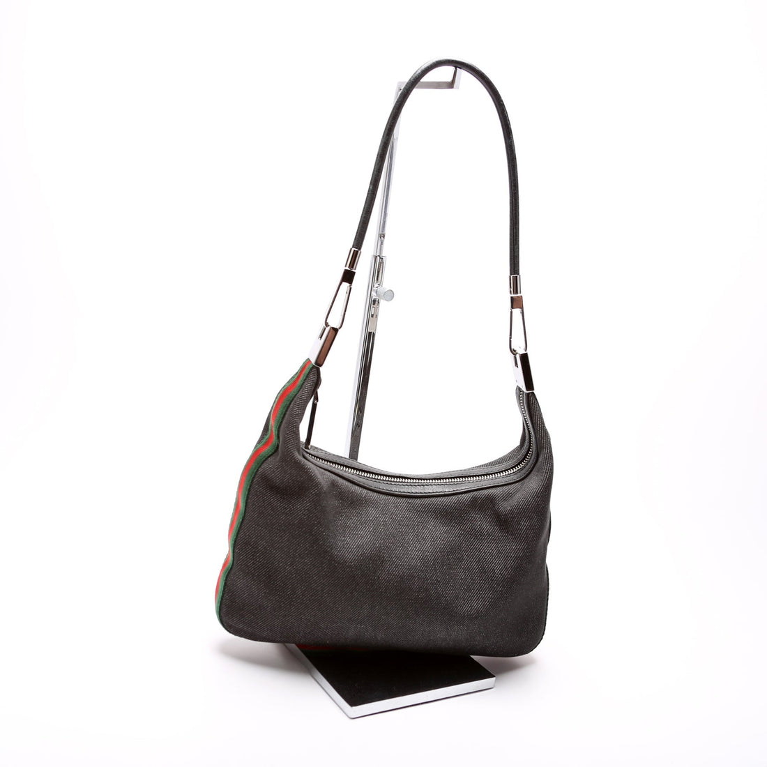 01233 Canvas Web Clasp Hobo