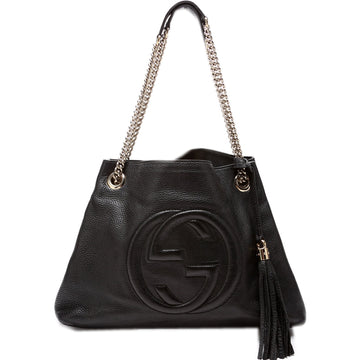 308982 Soho Leather Shoulder Medium