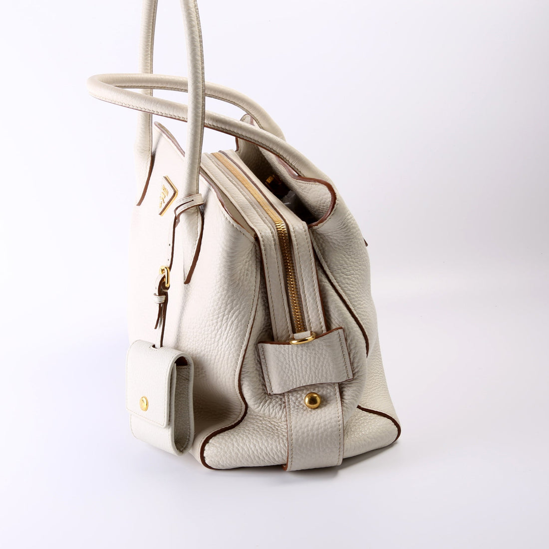 1BA127 Vitello Daino Center Zip 2-Way