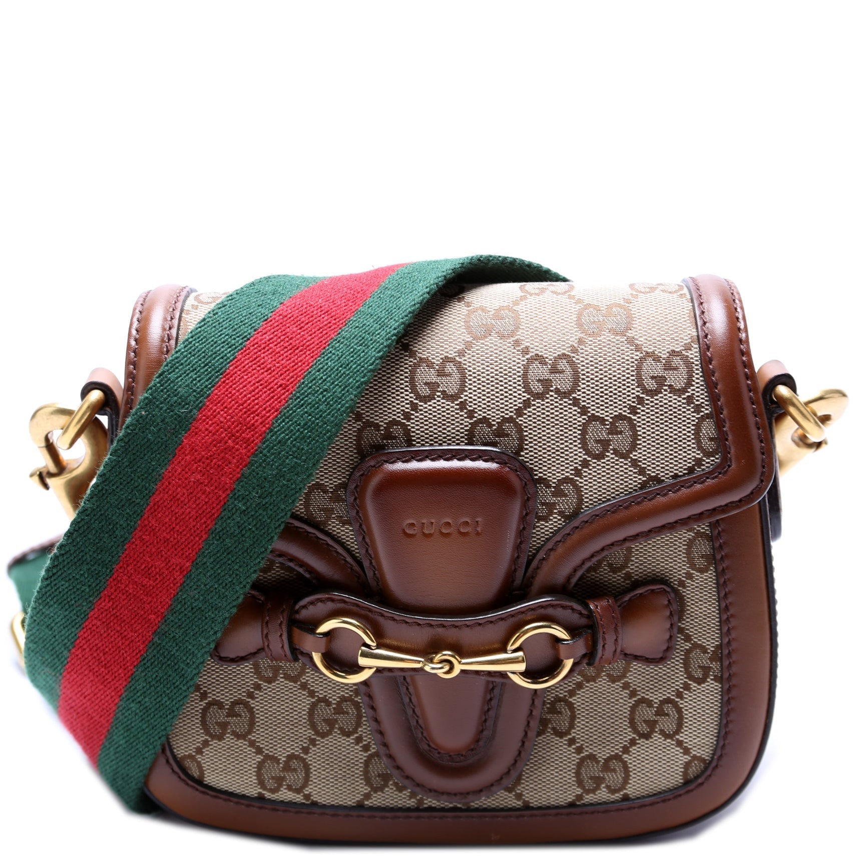 384821 GG Canvas Lady Web Small Shoulder Bag