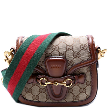 384821 GG Canvas Lady Web Small Shoulder Bag