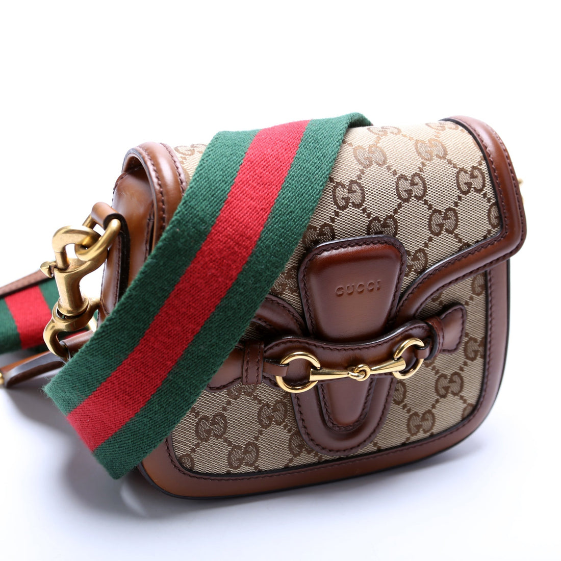 384821 GG Canvas Lady Web Small Shoulder Bag