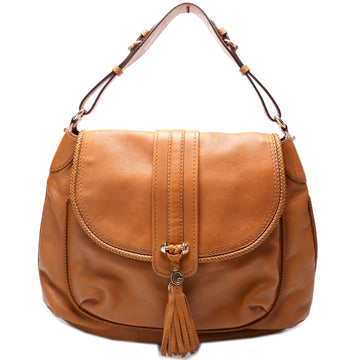 257021 Leather Marrakech Flap Hobo