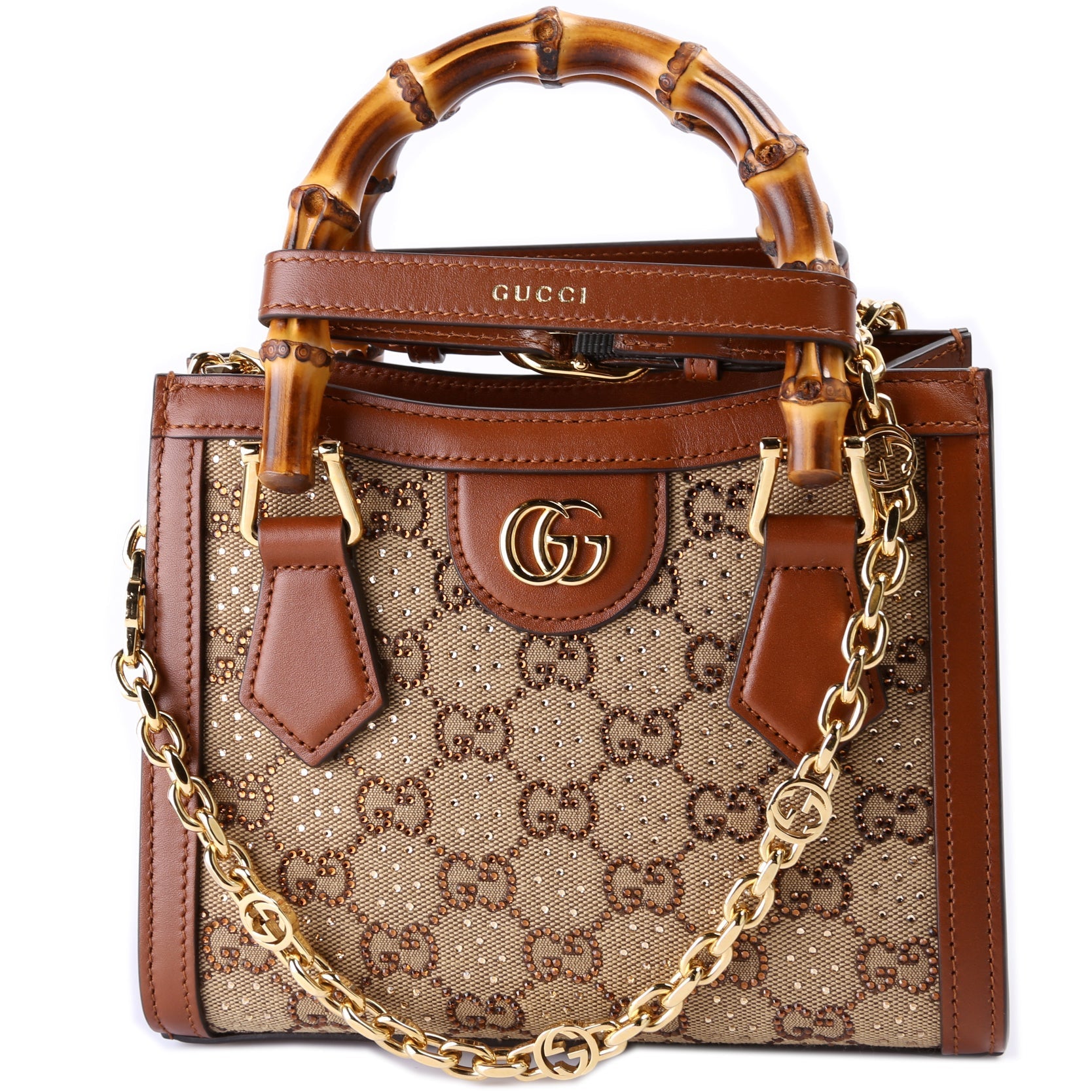 707449 GG Crystal Mini Diana Tote