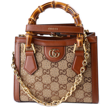 707449 GG Crystal Mini Diana Tote