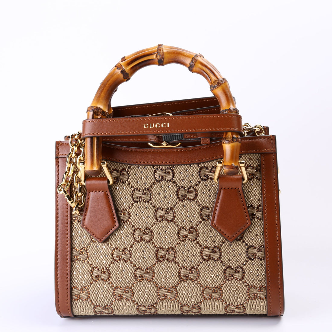 707449 GG Crystal Mini Diana Tote