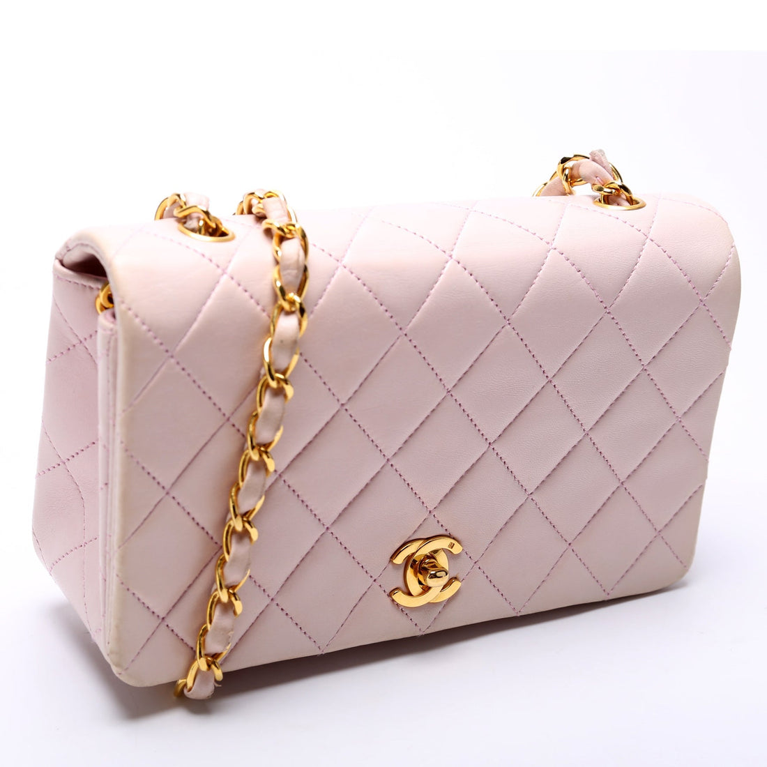 CC Full Flap Mini Bag Quilted Lambskin Vintage