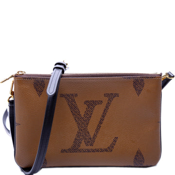 Double Zip Pochette Giant Reverse Monogram