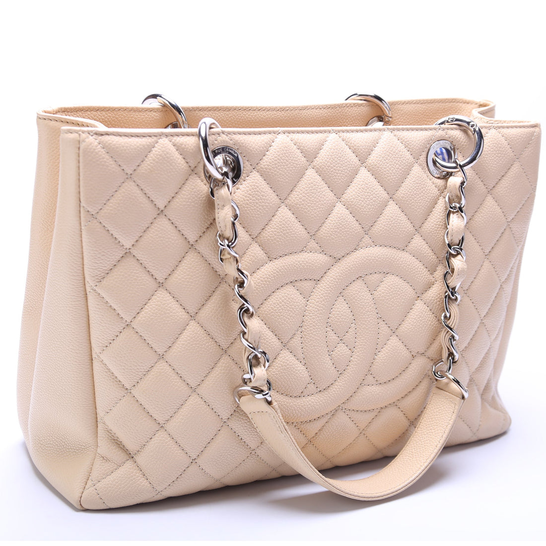 Grand Shopping Tote Caviar