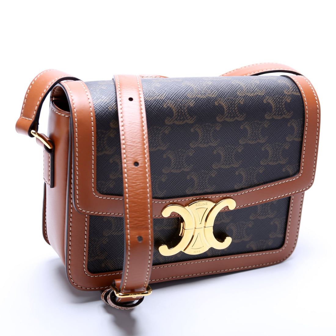 Teen Triomphe Bag Canvas/Calfskin