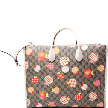 659980 Interlocking G Medium Tote Les Pommes