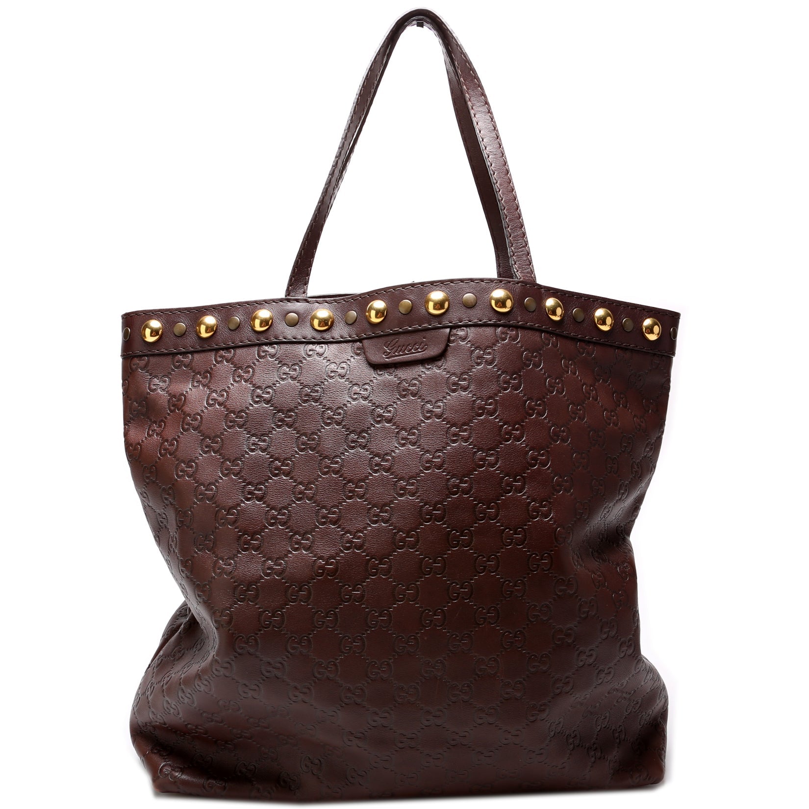 208940 Guccissima Leather Large Babouska Vertical Shopping Tote