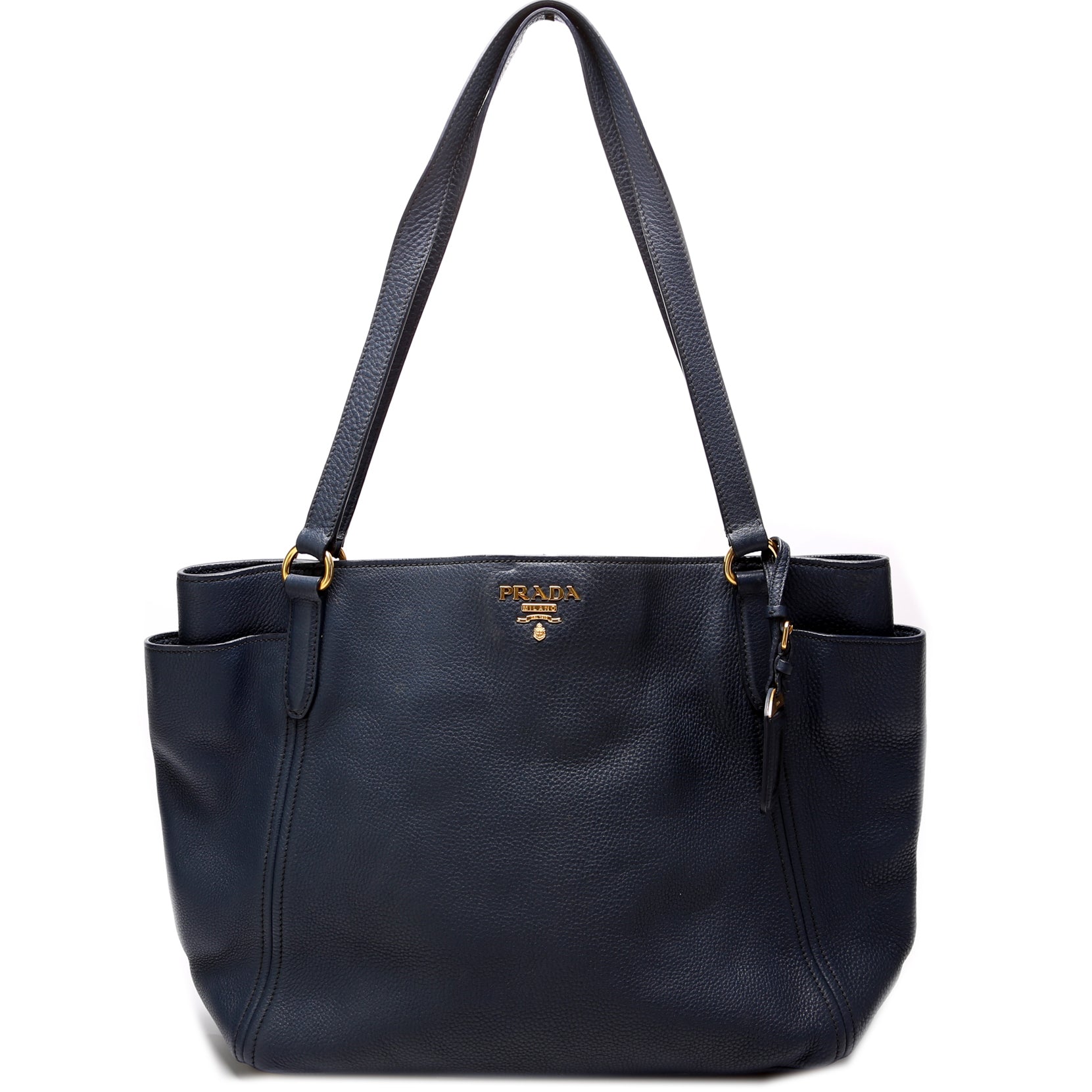 Vitello Daino Side Pocket Shopper Tote