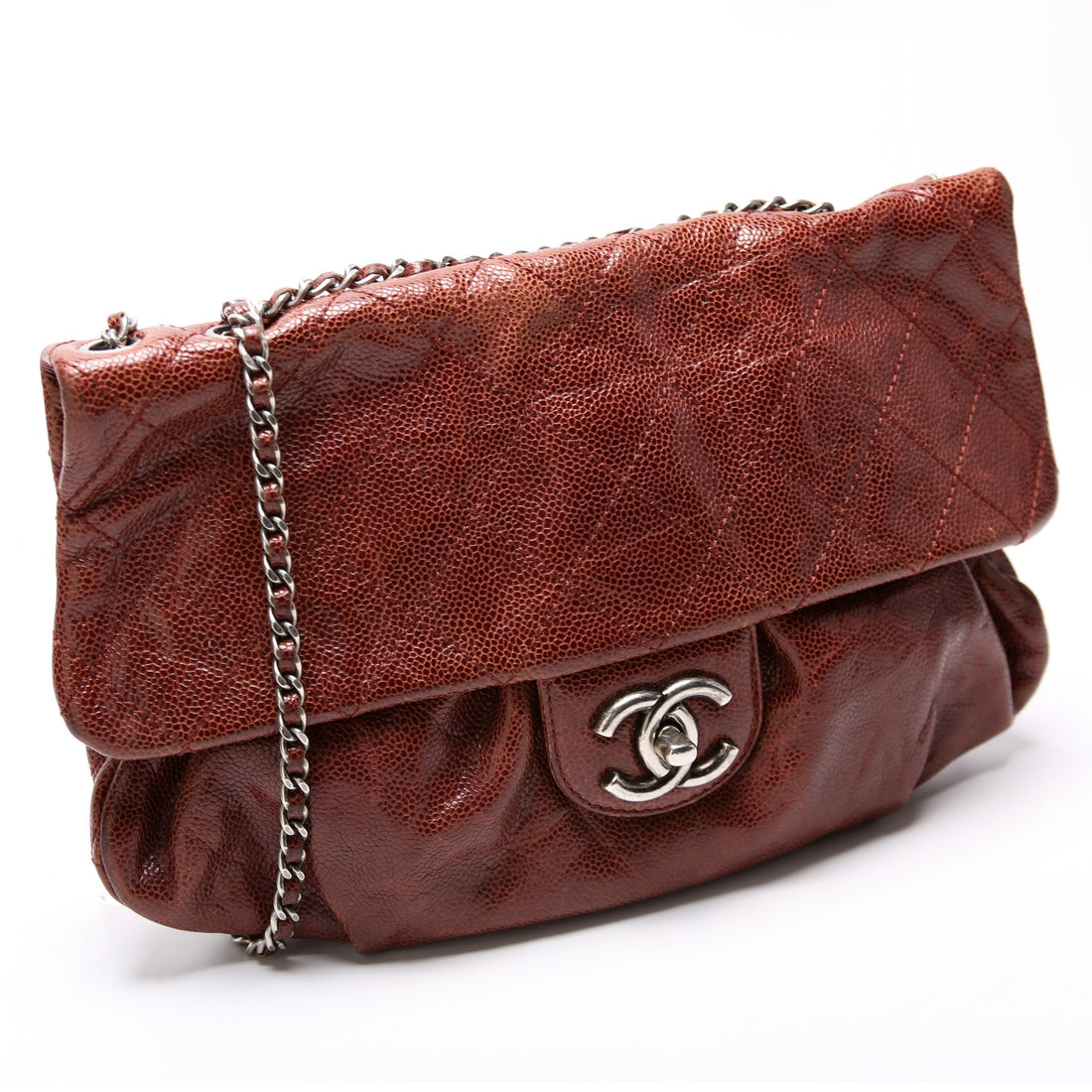 Coco Pleats Flap Bag Caviar 16M