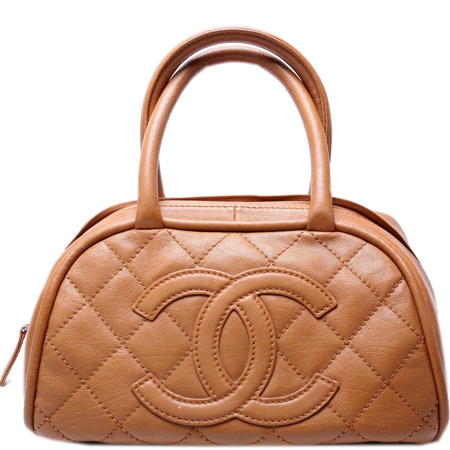 CC Bowling Bag Quilted Lambskin 10M