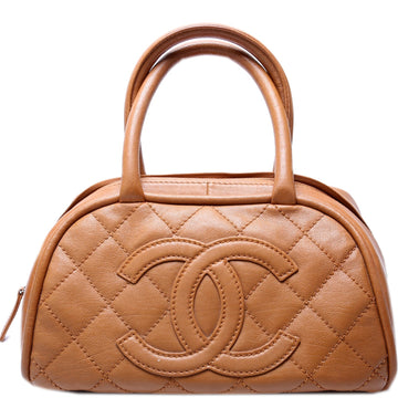 CC Bowling Bag Quilted Lambskin 10M