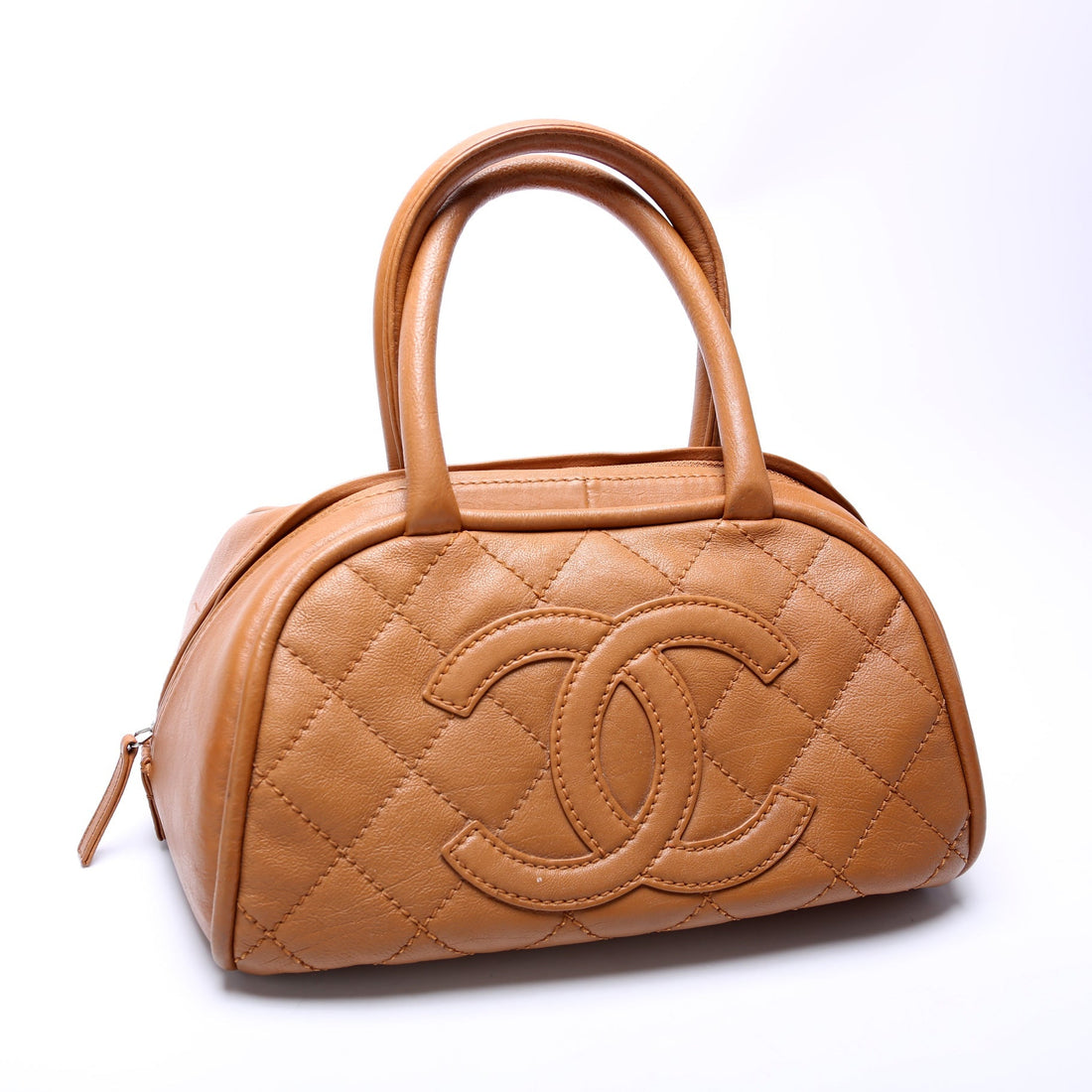 CC Bowling Bag Quilted Lambskin 10M