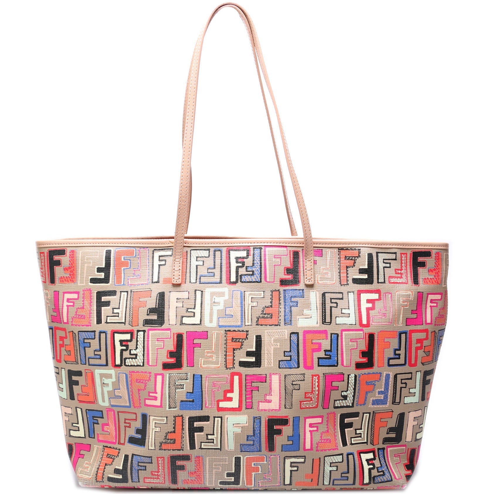 8BH185 Coated Zucca Zip Tote