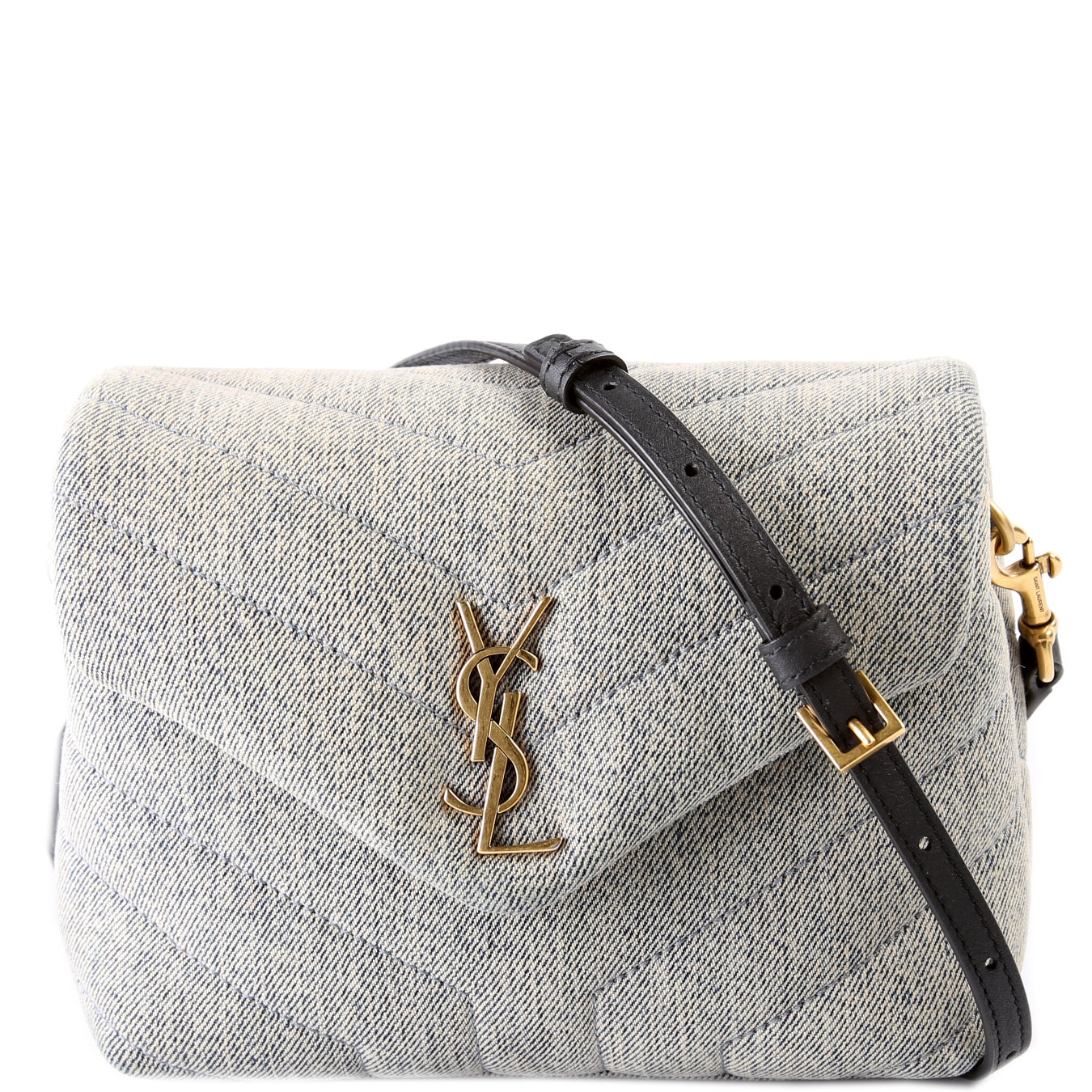 Loulou Satchel Toy Crossbody Denim 678401