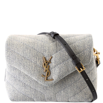 Loulou Satchel Toy Crossbody Denim 678401