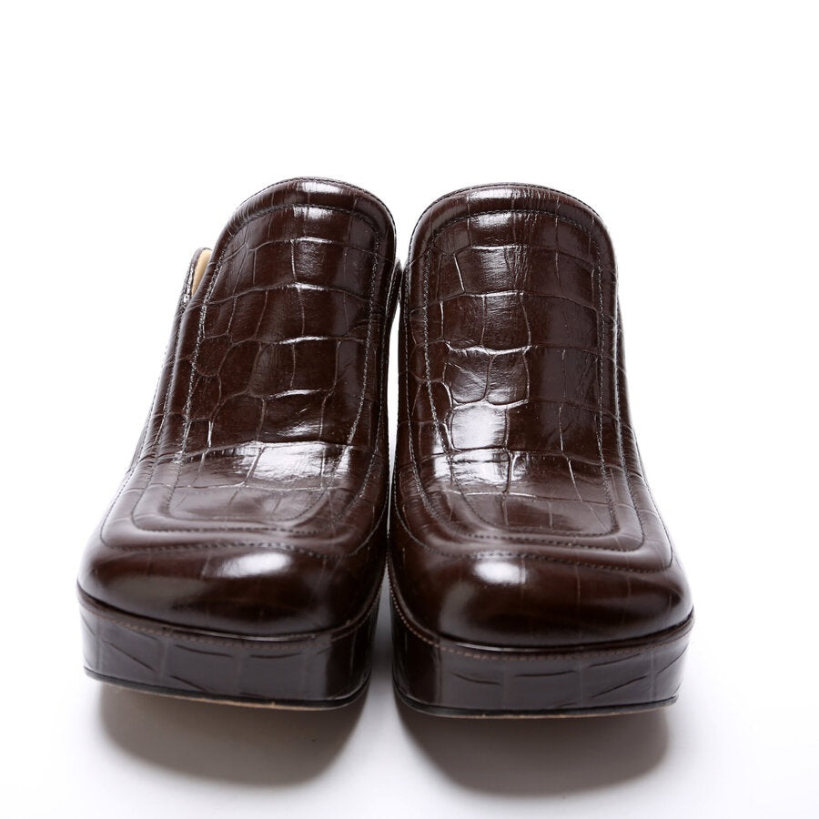 Croc Embossed Clog Mules Size 37