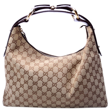 115867 Horsebit GG Canvas Hobo