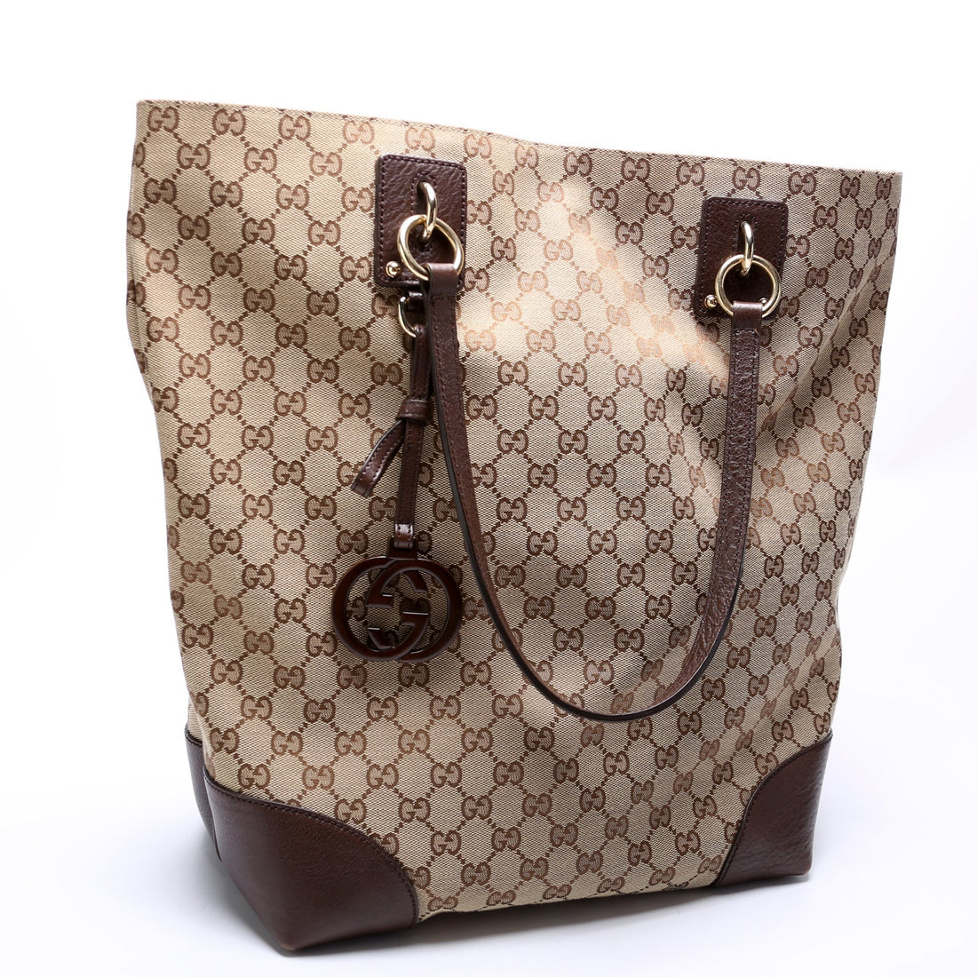 247236 GG Canvas Large Charm Tote