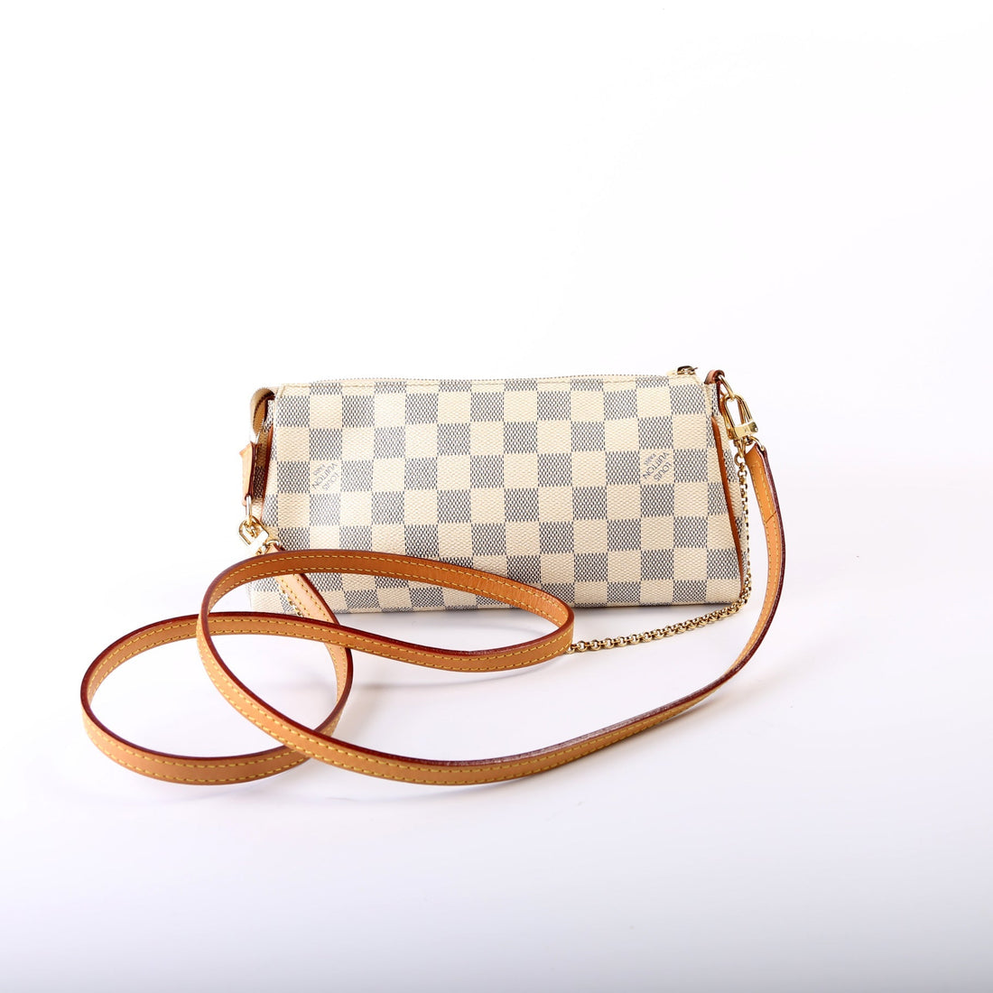 Eva Clutch Damier Azur
