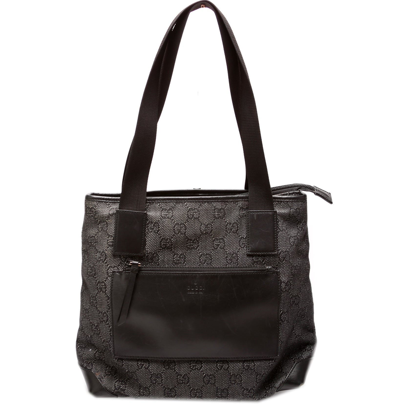 28898 GG Denim Tote Small