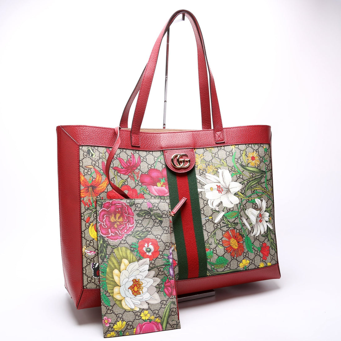 547947 Ophidia Soft GG Flora Medium Tote